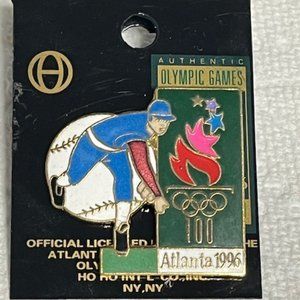 NEW VTG Authentic Olympic Baseball Games Atlanta 1996 Lapel Hat Tack Pin
